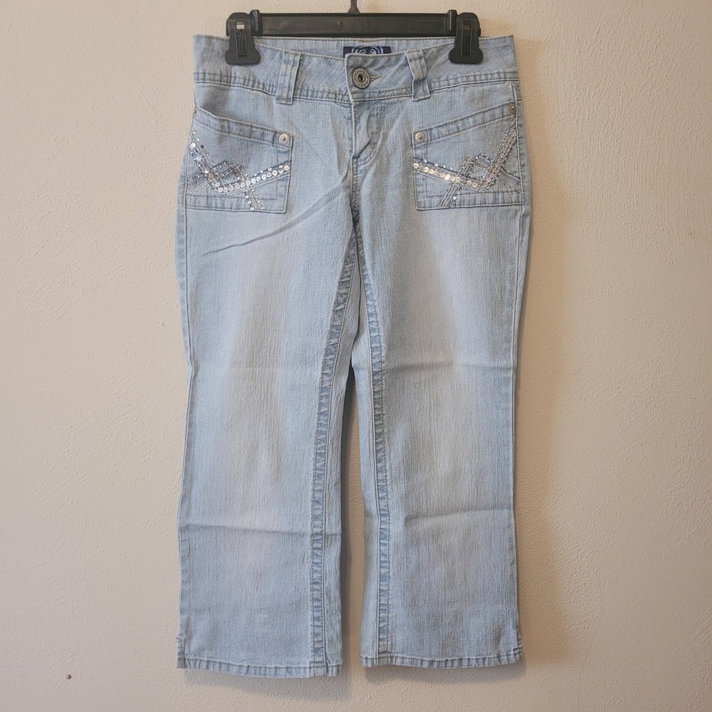 Angels Capri Jeans Womens Size 7 Lightwash Stretch